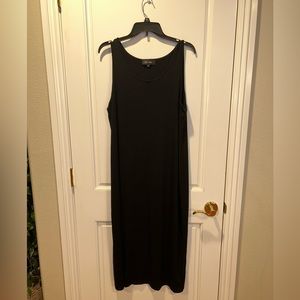Mia Wear Black Sleeveless Maxi Dress. Size Medium.